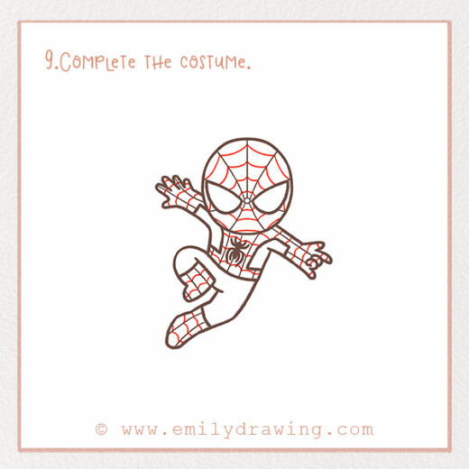 How to Draw Spider-Man - Emily Drawing