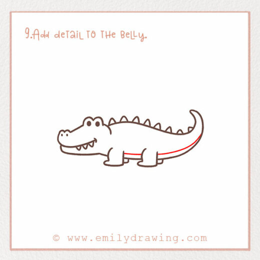 How to Draw an Alligator - Emily Drawing