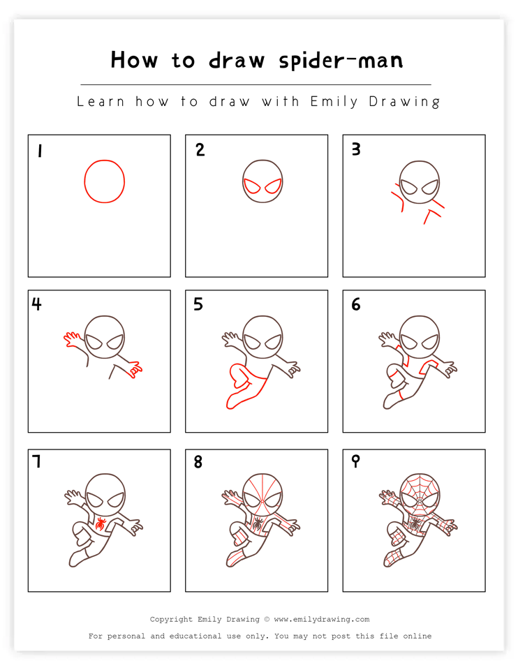 Spider Man Drawing Easy Step By Step 1280x720 Spider Man Drawing Easy Step By Step 1280x720