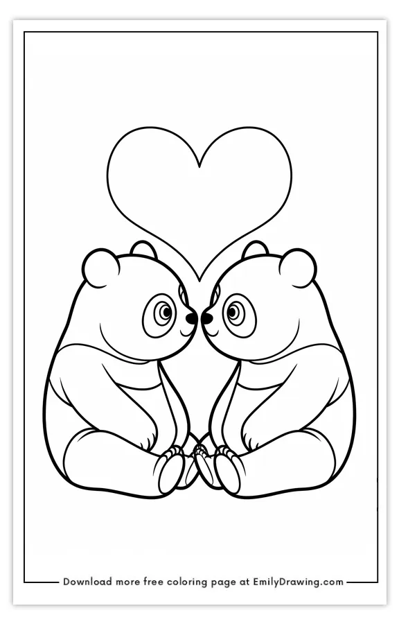 Top 25 Free Printable Cute Panda Bear Coloring Pages 576x900