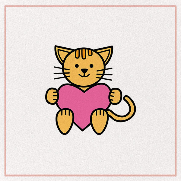 How to Draw a Love Cat Feature