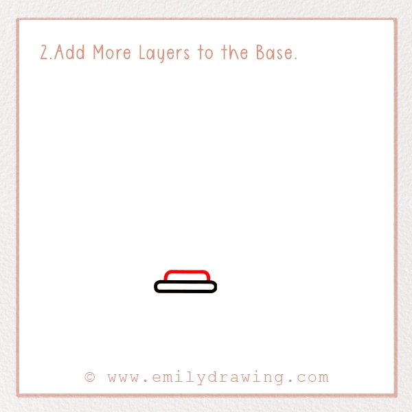 How to Draw St. Patrick’s Day Harp - Step 2 - Add More Layers to the Base.