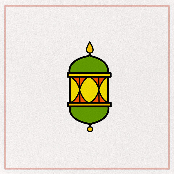 How to Draw a Ramadan Lamp Feature