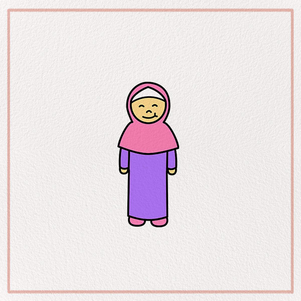 How to Draw a Ramadan Muslim Girl Feature
