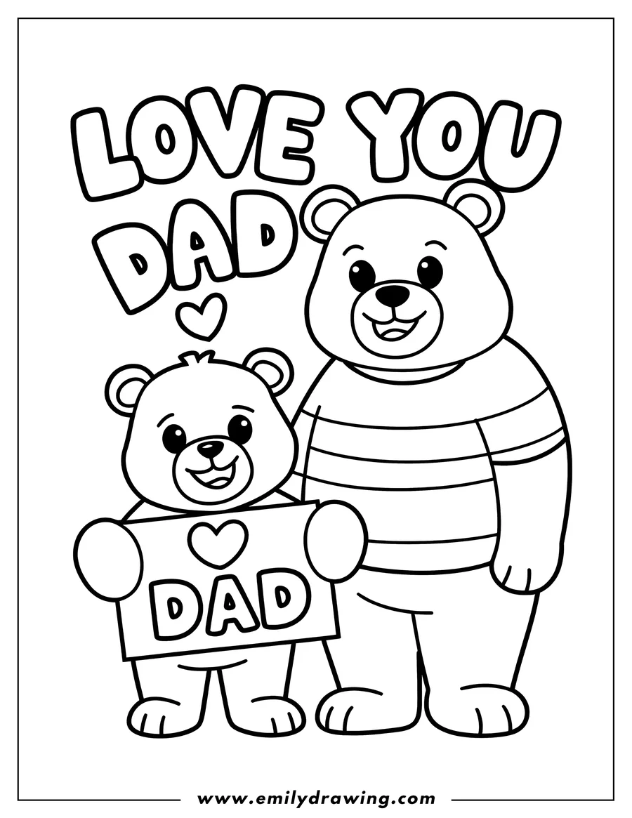Two teddy bears. One holds a