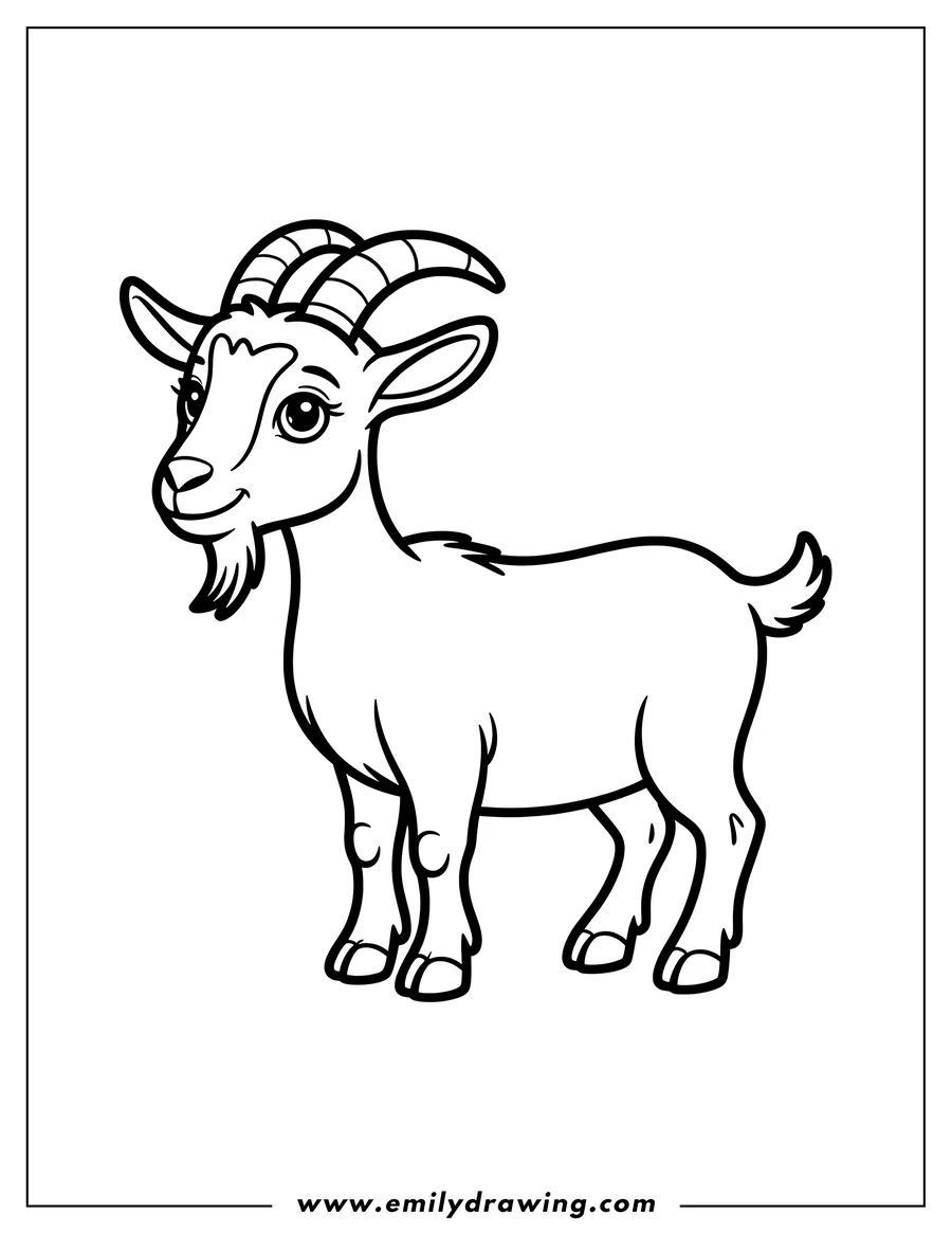 Outline of a goat.