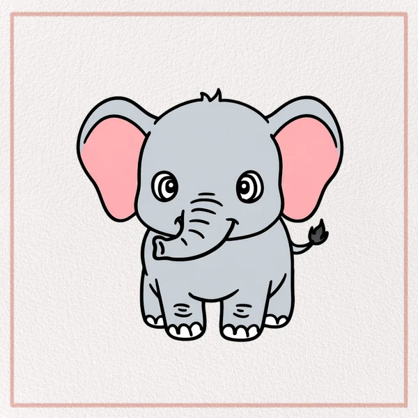 How to Draw a Baby Elephant feature image