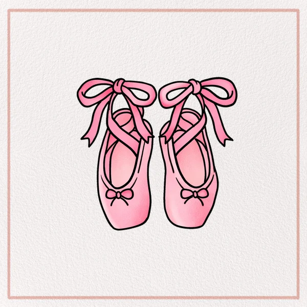 How to Draw a Ballet Shoes feature image