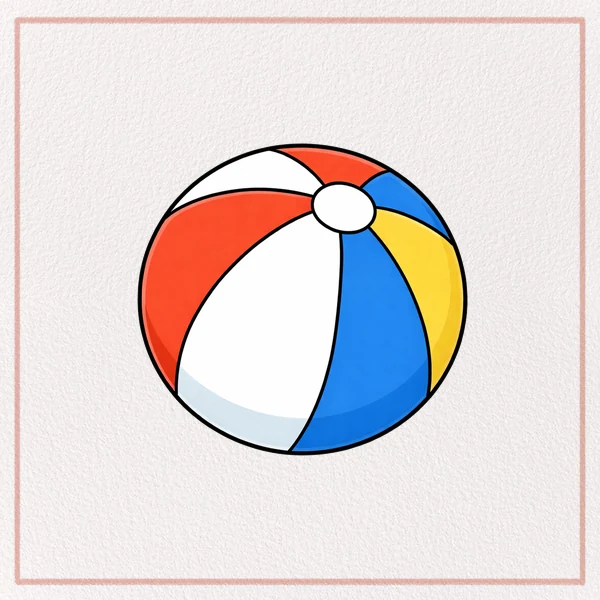 How to Draw a Beach Ball feature image