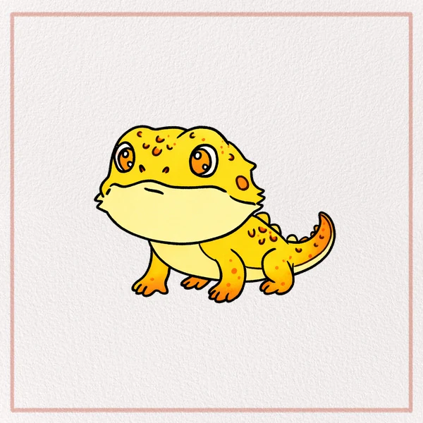 How to Draw a Bearded Dragon feature image