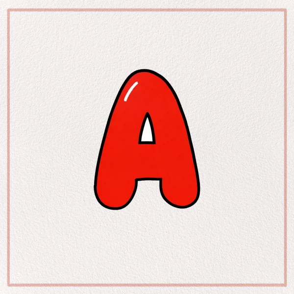 How to Draw a Bubble Letter A feature image