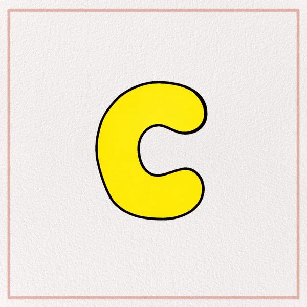 How to Draw a Bubble Letter C feature image