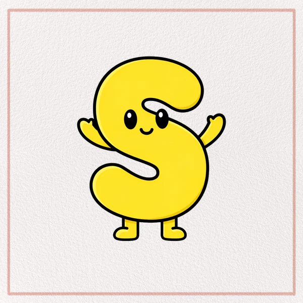 How to Draw a Bubble Letter S feature image