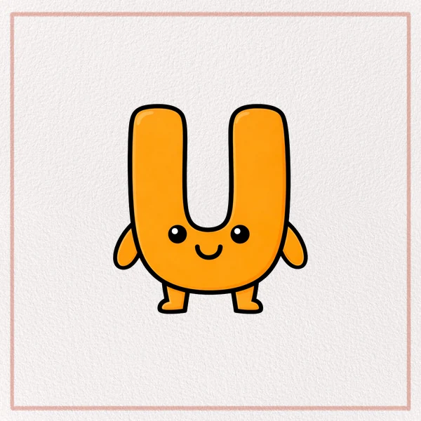 How to Draw a Bubble Letter U feature image