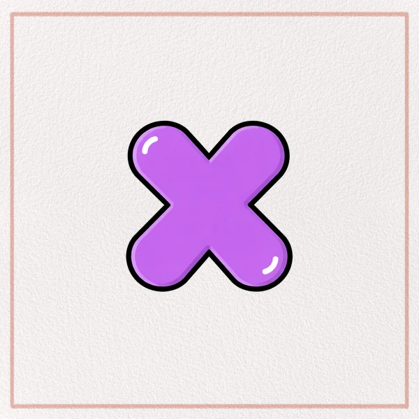 How to Draw a Bubble Letter X feature image