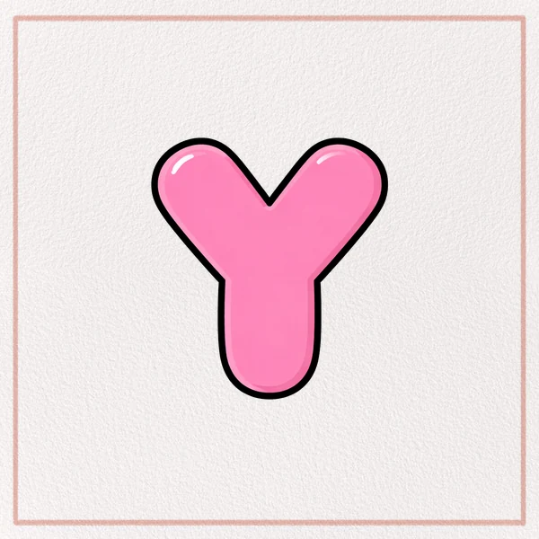 How to Draw a Bubble Letter Y feature image