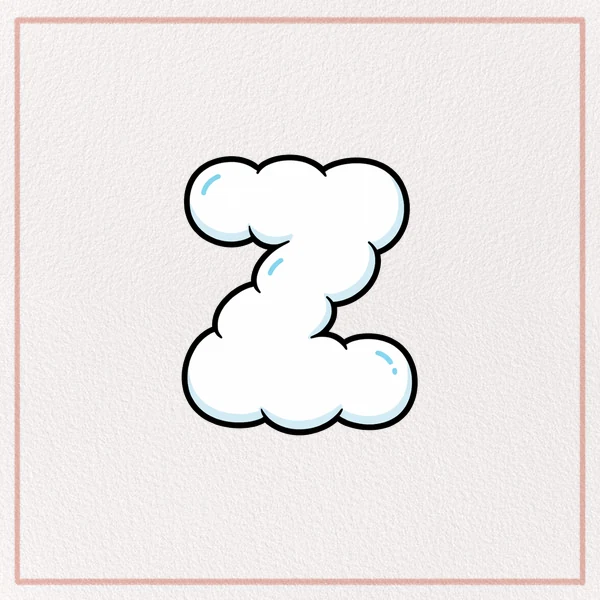 How to Draw a Bubble Letter Z feature image