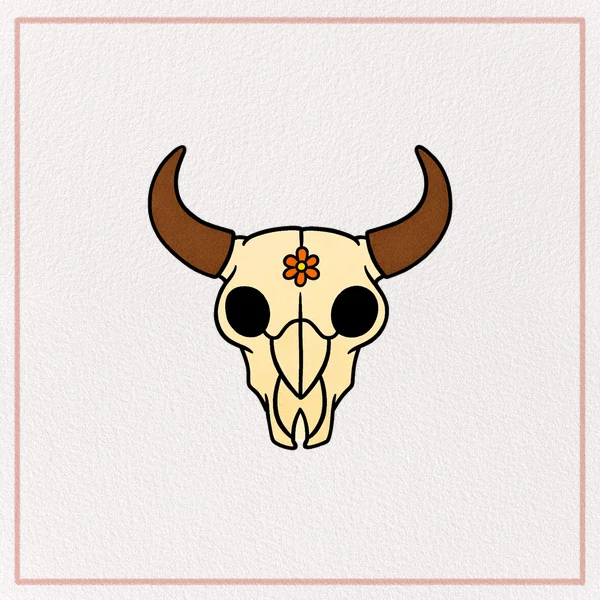 How to Draw a Bull Skull feature image