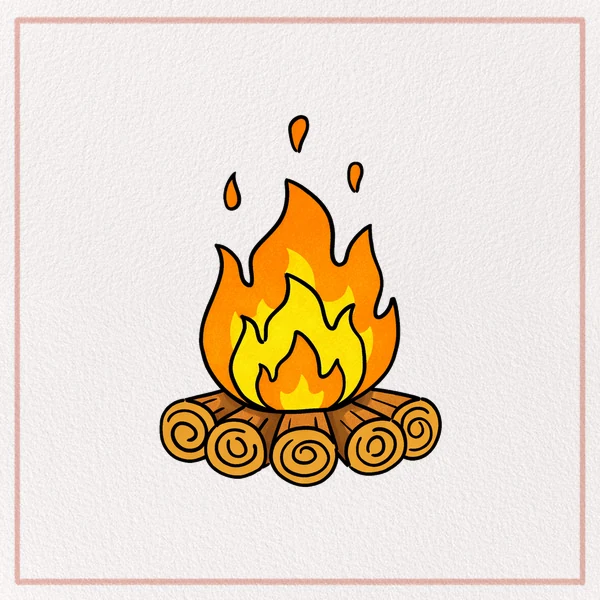 How to Draw a Campfire feature image