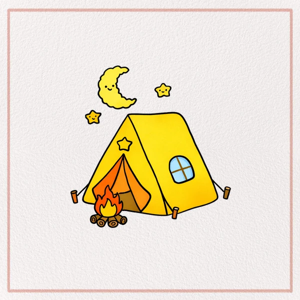 How to Draw a Camping feature image