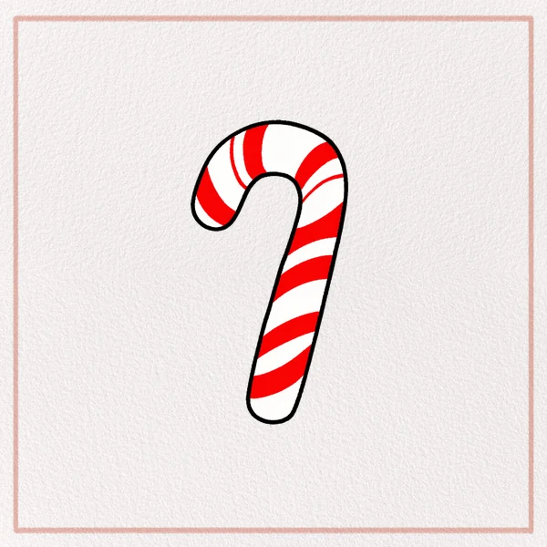 How to Draw a Candy Cane feature image