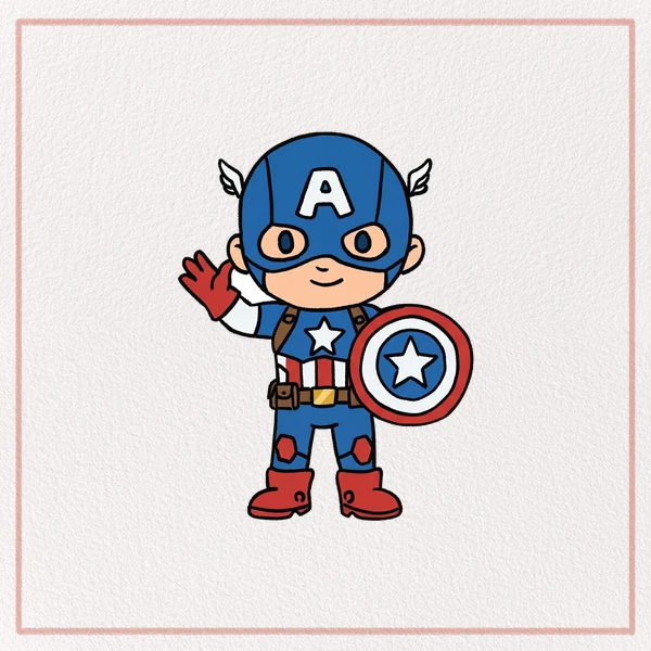 How to Draw a Captain America feature image