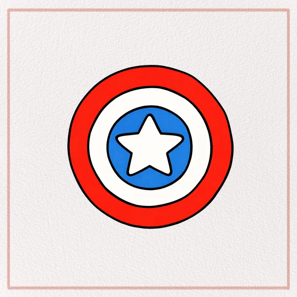 How to Draw a Captain Americas Shield feature image