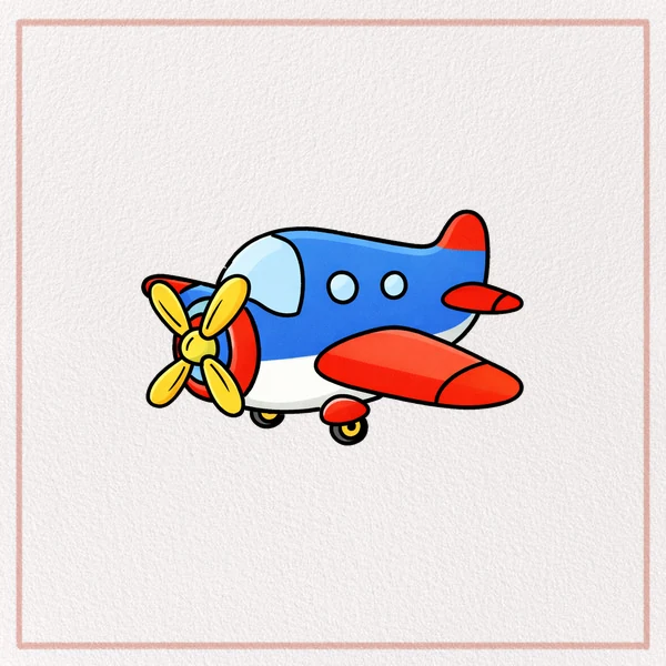 How to Draw a Cartoon Airplane feature image