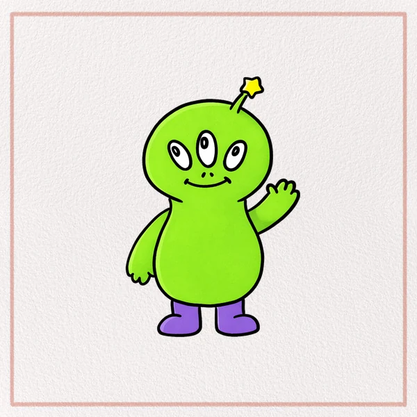 How to Draw a Cartoon Alien feature image
