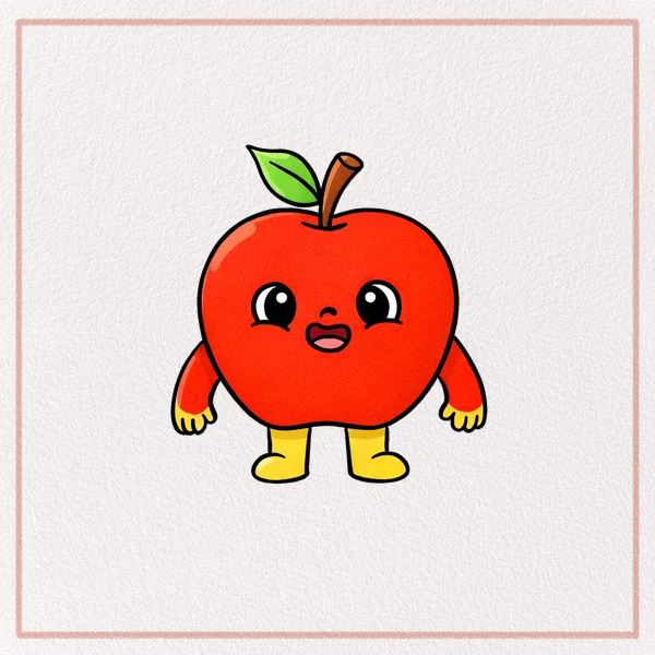 How to Draw a Cartoon Apple feature image