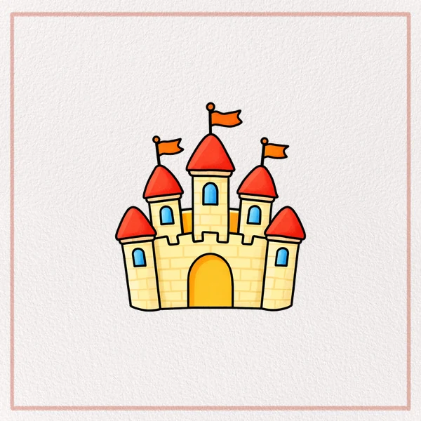 How to Draw a Cartoon Castle feature image