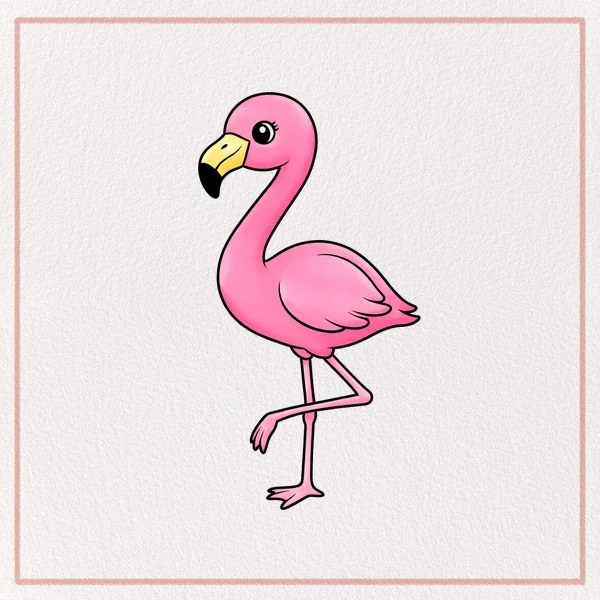 How to Draw a Cartoon Flamingo feature image