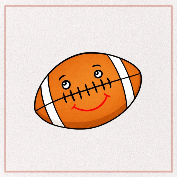 How to Draw a Cartoon Football feature image