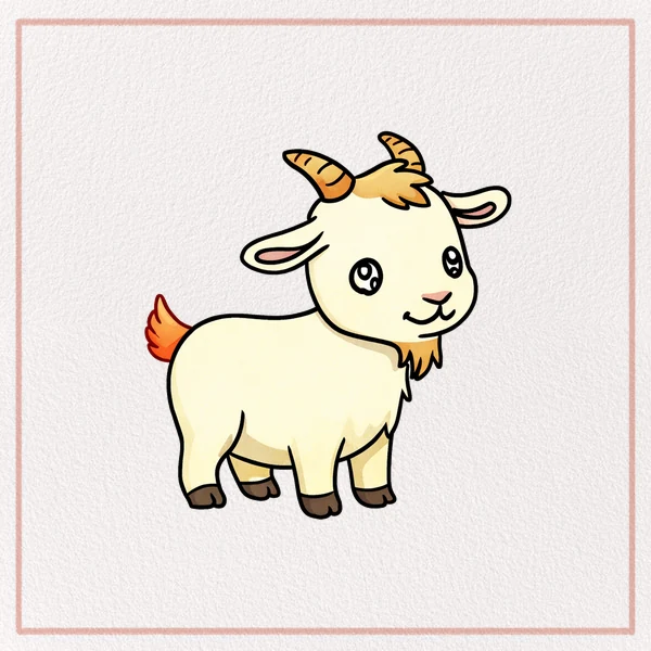 How to Draw a Cartoon Goat feature image