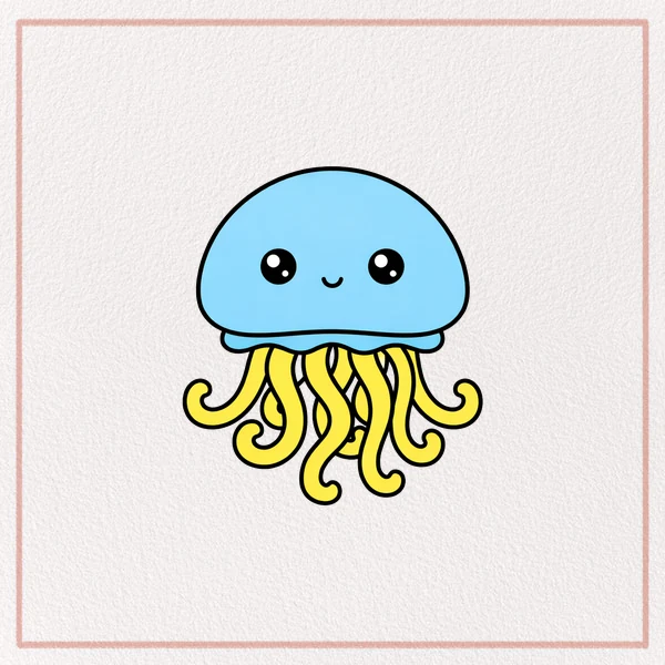 How to Draw a Cartoon Jellyfish feature image