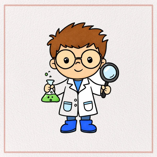 How to Draw a Cartoon Scientist feature image
