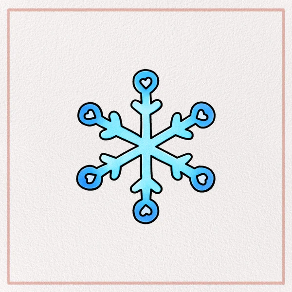 How to Draw a Cartoon Snowflake feature image