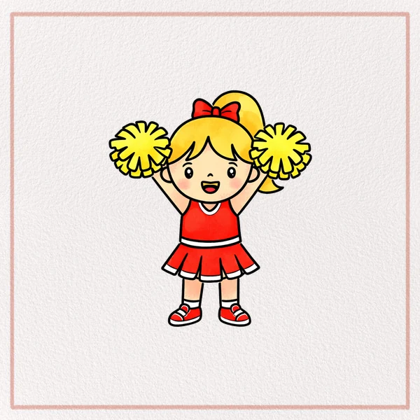How to Draw a Cheerleader feature image