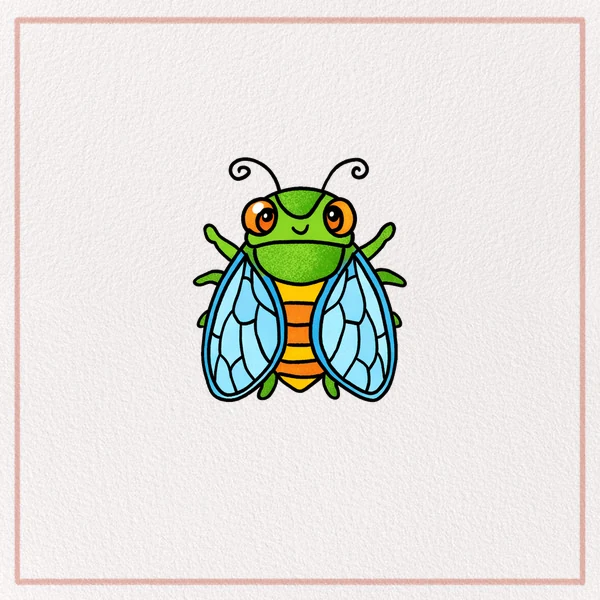 How to Draw a Cicada feature image