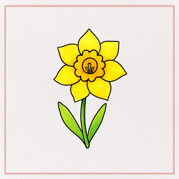 How to Draw a Daffodil feature image