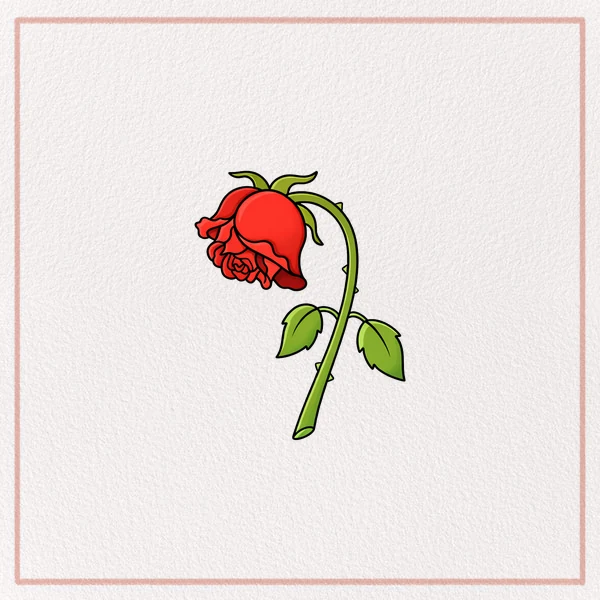 How to Draw a Dead Rose feature image