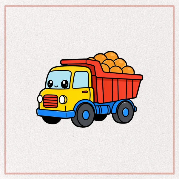 How to Draw a Dump Truck feature image