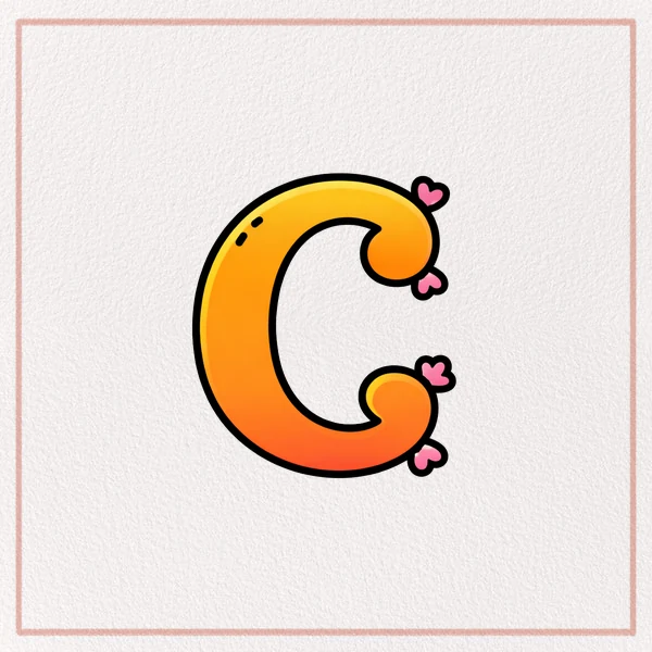 How to Draw a Fancy Letter C feature image