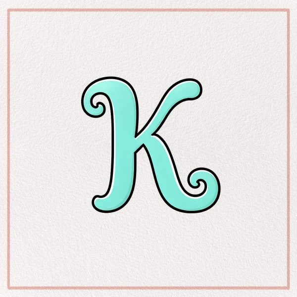 How to Draw a Fancy Letter K feature image