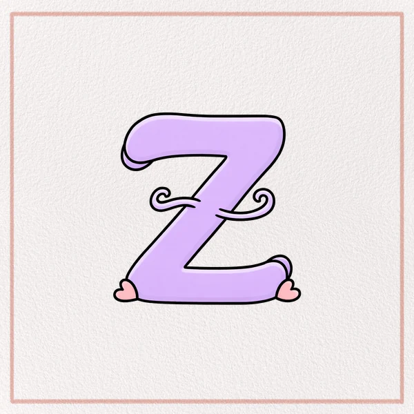 How to Draw a Fancy Letter Z feature image