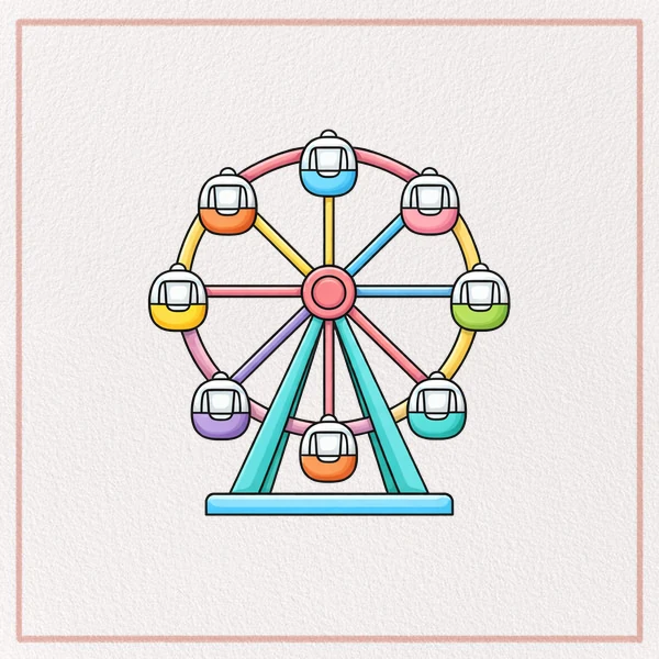 How to Draw a Ferris Wheel feature image