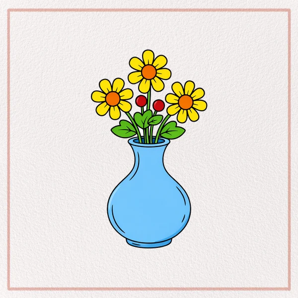 How to Draw a Flower Vase feature image