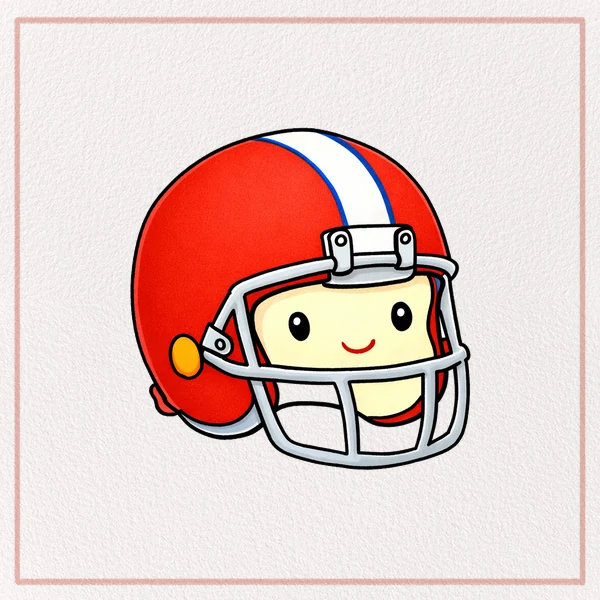How to Draw a Football Helmet feature image