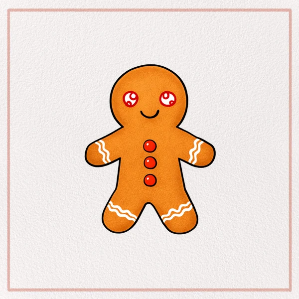 How to Draw a Gingerbread Man feature image