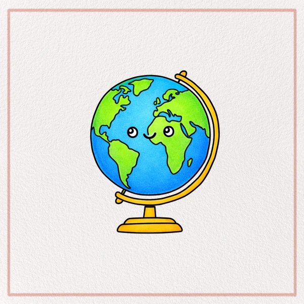 How to Draw a Globe feature image